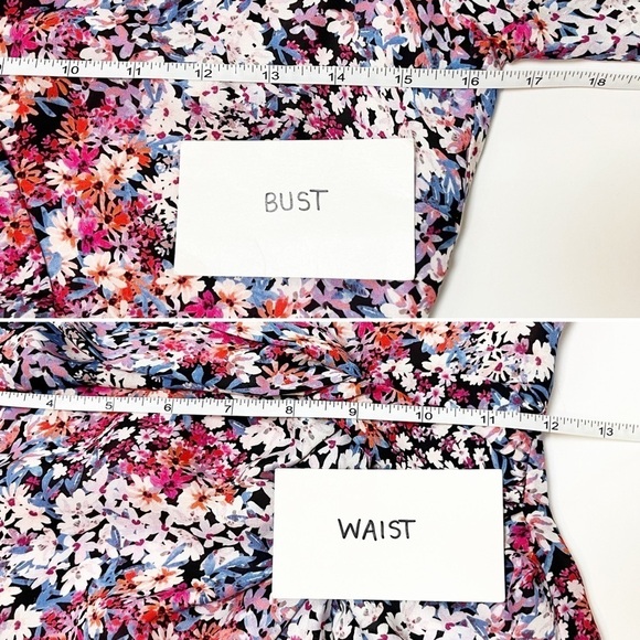 Parker 100% silk Krislyn Floral Mini Dress 00 XS puffed sleeves ruffle cocktail - Picture 10 of 14